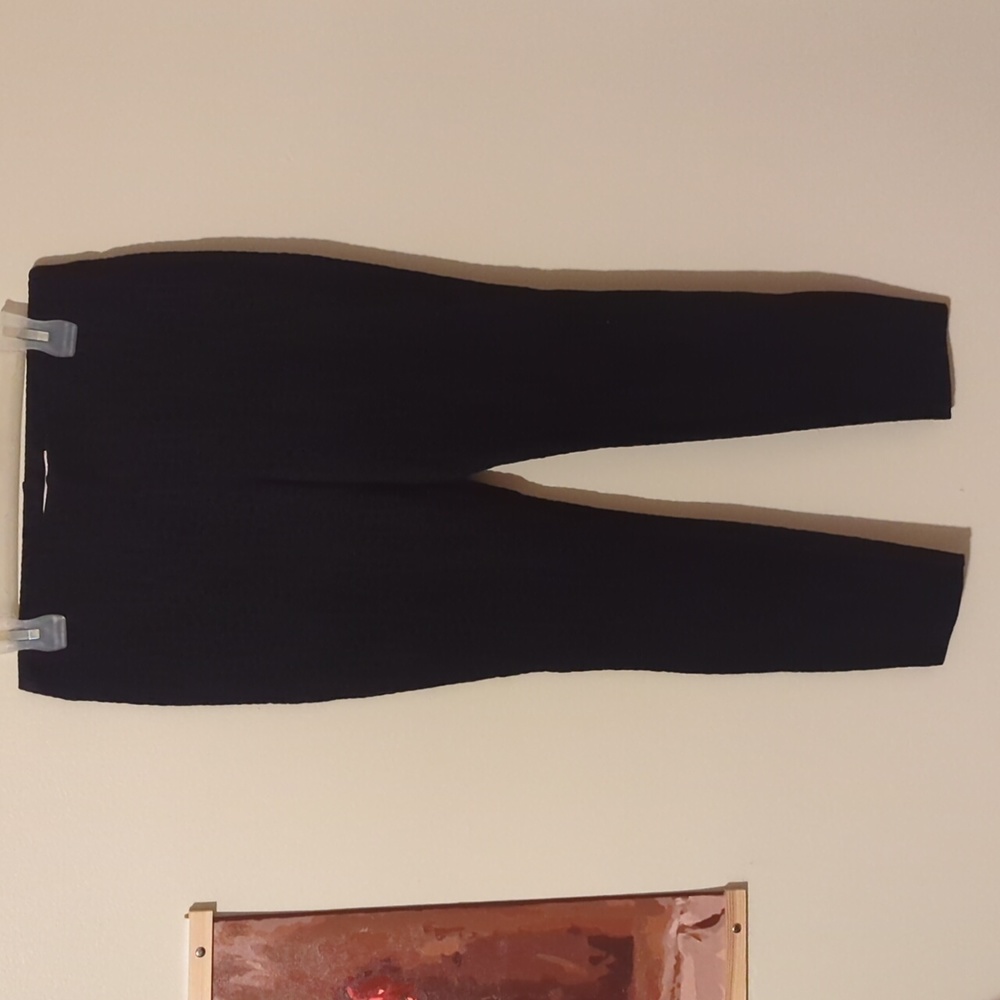 Cheetah print black trousers size small suede cheetah